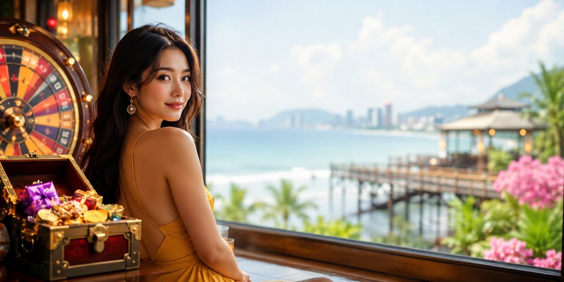 Bàn roulette tại khu vực casino sang trọng ở Đà Nẵng, Việt Nam
