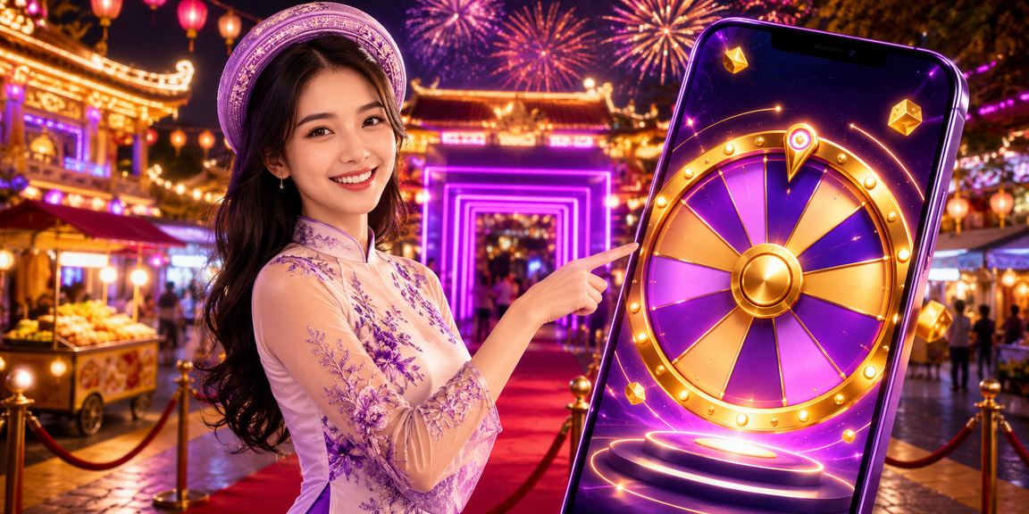 Không khí chợ đêm Huế rực rỡ ánh đèn, hình ảnh gắn liền với trải nghiệm giải trí và bảo mật thông tin trực tuyến